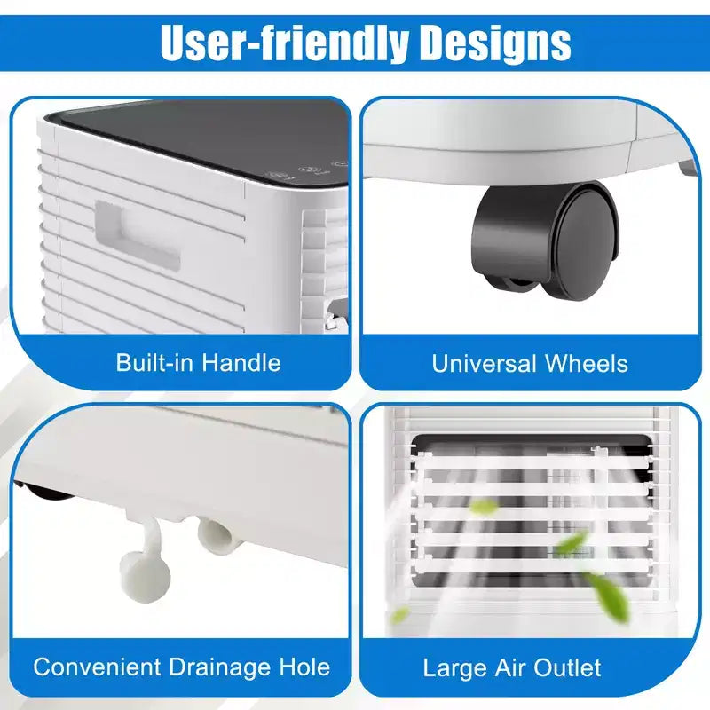 Climatiseur portable Costway 10000 BTU ASHRAE 3-en-1 avec déshumidificateur et mode ventilateur