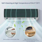 Costway Climatiseur et Chauffage Mini Split 12000 BTU 20 SEER2 115 V Unité de Climatisation Murale