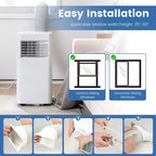 Costway Climatiseur portable 3-en-1 5000 BTU (8000 BTU ASHRAE) avec modes Froid, Déshumidification, Ventilation et Nuit