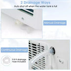Climatiseur portable Costway 6000 BTU (10000 BTU ASHRAE) Unité de climatisation 3-en-1 avec fonctions froid, déshumidificateur, ventilateur et mode nuit