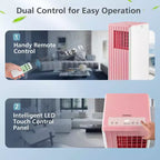 Climatiseur Portable Costway 7100 BTU (10000 BTU ASHARE) Unité AC 3-en-1 avec Refroidissement Déshumidification Ventilation Mode Veille