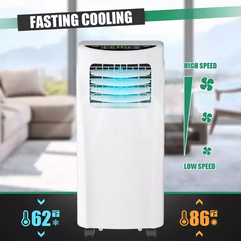 Costway Climatiseur portable 5500 BTU (8000 BTU ASHRAE) et déshumidificateur avec télécommande