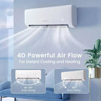 Climatiseur mobile Costway 12 000 BTU avec pompe à chaleur et télécommande