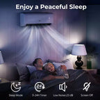 Climatiseur mural Costway 18 000 BTU avec thermopompe et télécommande