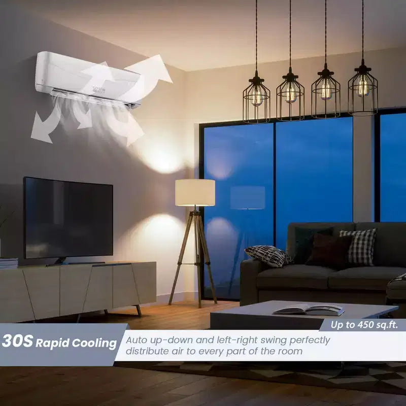 Climatiseur et Chauffage Split Mural Costway 9000 BTU avec Télécommande