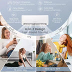 Climatiseur split Costway 24 000 BTU avec thermopompe et télécommande Alexa Google Home