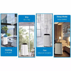 Climatiseur portable Garvee 14 000 BTU, ventilateur avec télécommande 9 300 BTU (DOE)