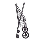 Carrito de Compras Plegable Negro / Plateado con Ruedas Giratorias – 1 Persona