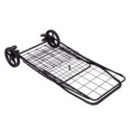 Carrito de Compras Plegable Negro / Plateado con Ruedas Giratorias – 1 Persona