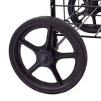 Carrito de Compras Plegable Negro / Plateado con Ruedas Giratorias – 1 Persona