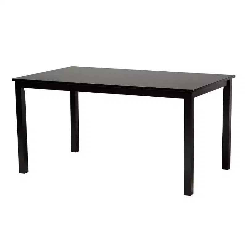 Juego de comedor moderno de tela y madera para 6 personas – 4 sillas + banco + mesa