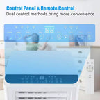Costway Climatiseur portable 6 500 BTU (10 000 BTU ASHRAE) Refroidisseur d'air déshumidificateur ventilateur 3-en-1 avec minuterie 24h