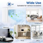 Climatiseur portable Costway 8000 BTU 3-en-1 avec ventilateur et déshumidificateur mode veille 5100 BTU (8000 BTU ASHRAE)