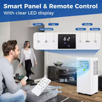 Climatiseur portable Costway 8000 BTU 3-en-1 avec ventilateur et déshumidificateur mode veille 5100 BTU (8000 BTU ASHRAE)