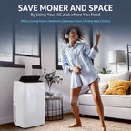 Climatiseur, climatiseur portable 12000 BTU avec modes déshumidificateur et ventilateur