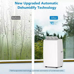 Climatiseur portable 14 000 BTU, Climatiseur portable pour pièces jusqu'à 70 m²
