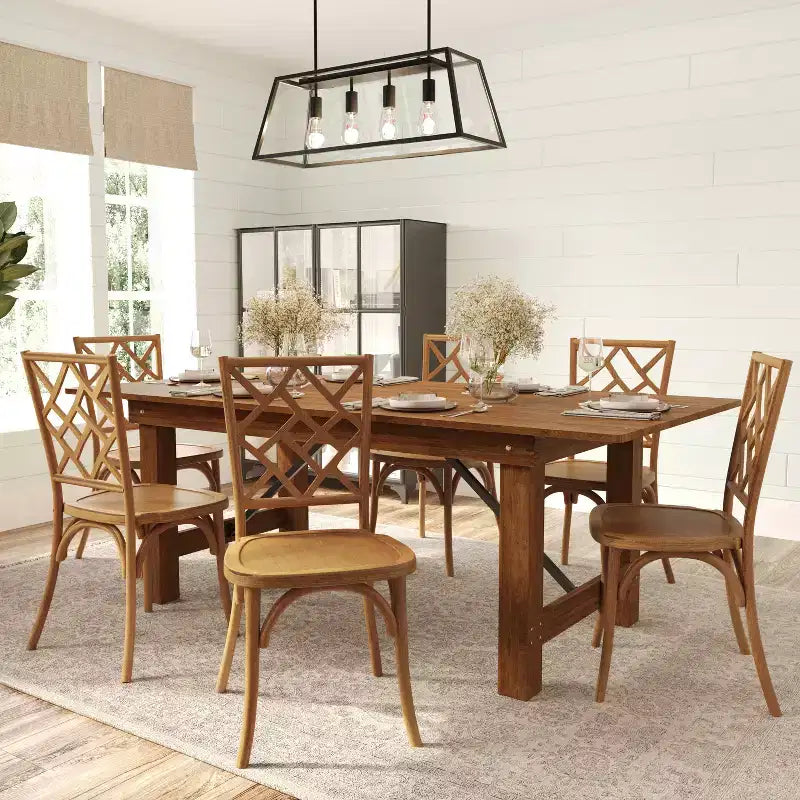 Silla de comedor de madera maciza negra/nogal americano/blanca, apilable, para 1 persona