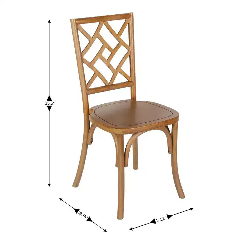 Silla de comedor de madera maciza negra/nogal americano/blanca, apilable, para 1 persona