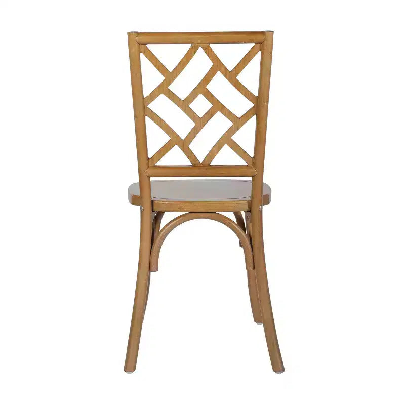 Silla de comedor de madera maciza negra/nogal americano/blanca, apilable, para 1 persona