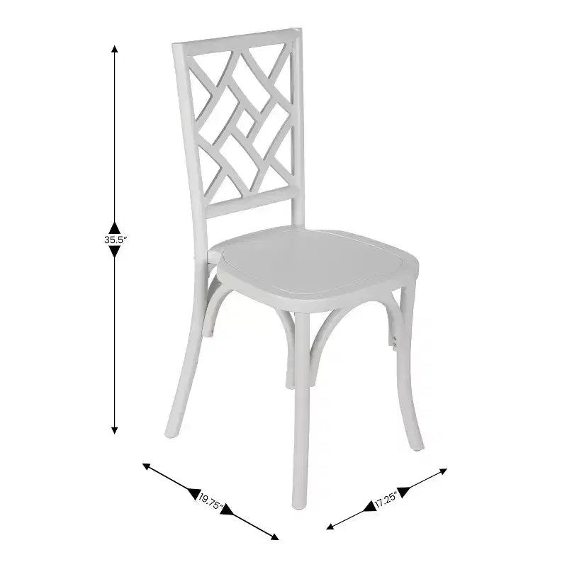 Silla de comedor de madera maciza negra/nogal americano/blanca, apilable, para 1 persona