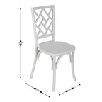 Silla de comedor de madera maciza negra/nogal americano/blanca, apilable, para 1 persona