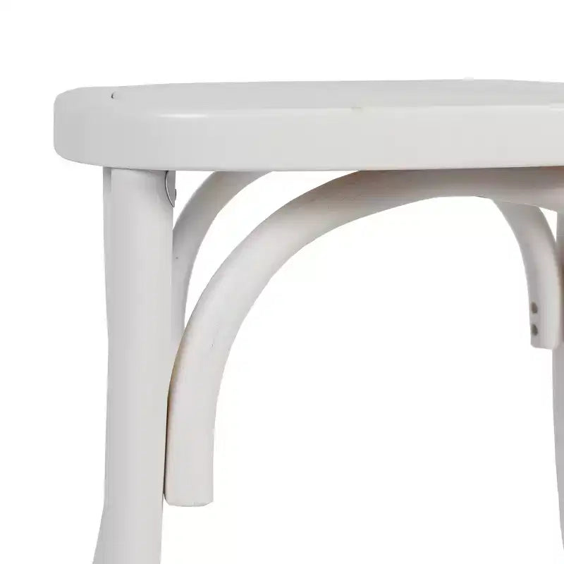 Silla de comedor de madera maciza negra/nogal americano/blanca, apilable, para 1 persona