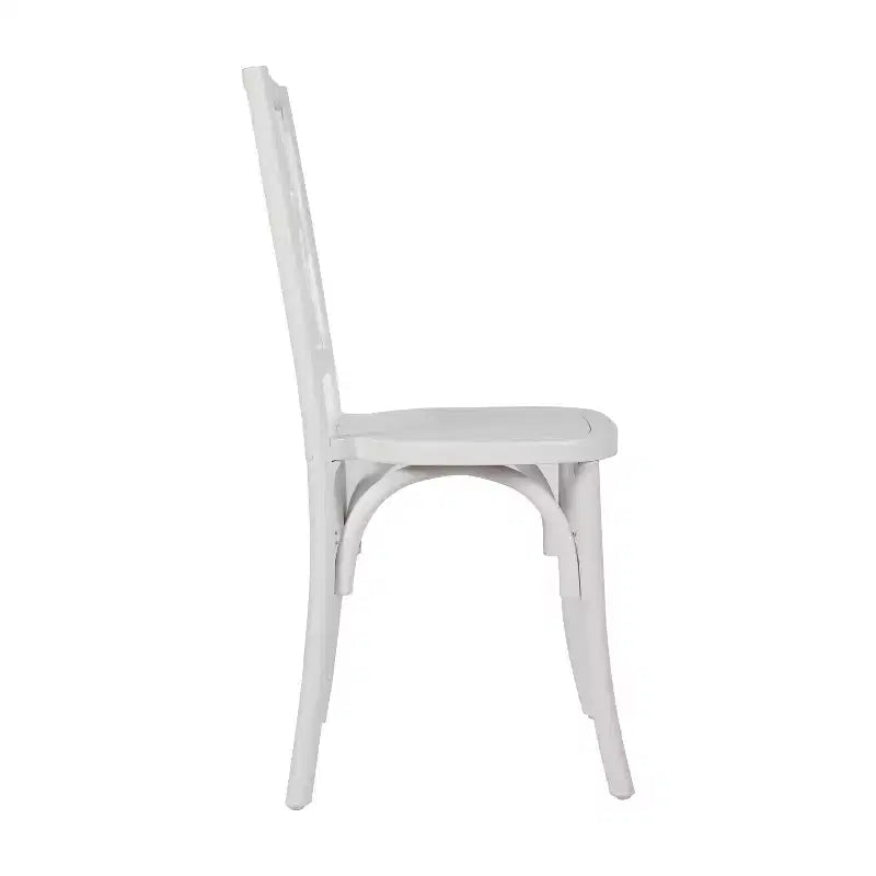 Silla de comedor de madera maciza negra/nogal americano/blanca, apilable, para 1 persona