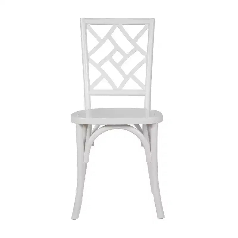 Silla de comedor de madera maciza negra/nogal americano/blanca, apilable, para 1 persona