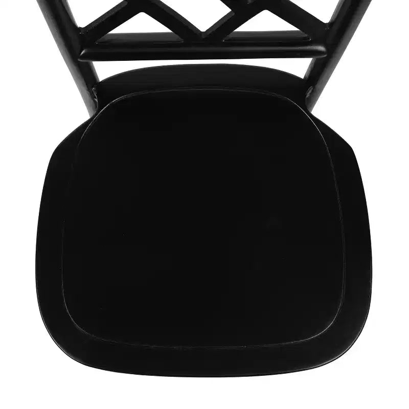 Silla de comedor de madera maciza negra/nogal americano/blanca, apilable, para 1 persona
