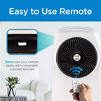 Refroidisseur d'air par évaporation BLACK+DECKER avec écran LED, télécommande, réservoir d'eau de 7,5 litres – Design compact et léger, blanc
