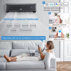 Climatiseur et Chauffage Mini Split Wi-Fi 24000 BTU avec Pompe à Chaleur Costway