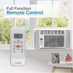 Climatiseur de fenêtre COMMERCIAL COOL CWAM145W6C avec télécommande et thermostat réglable, 14300 BTU, Blanc