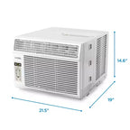 Climatiseur de fenêtre COMMERCIAL COOL CWAM145W6C avec télécommande et thermostat réglable, 14300 BTU, Blanc