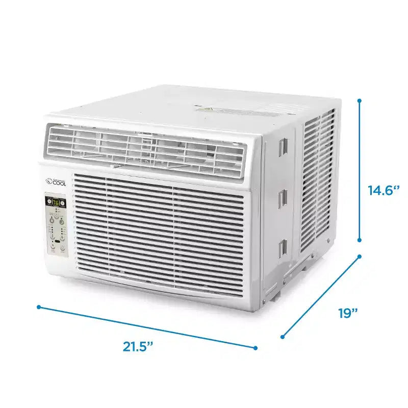 Climatiseur de fenêtre COMMERCIAL COOL CWAM145W6C avec télécommande et thermostat réglable, 14300 BTU, Blanc