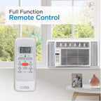 Climatiseur de fenêtre COMMERCIAL COOL CWAM145W6C avec télécommande et thermostat réglable, 14300 BTU, Blanc
